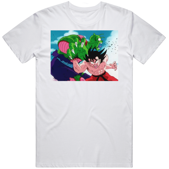 Goku Punching Piccolo Dragon Ball Dbz T Shirt