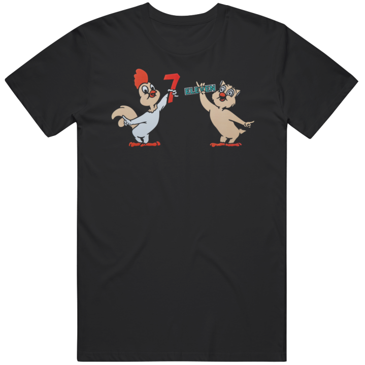 7 Eleven Rooster Owl Throwback Christmas Gift T Shirt