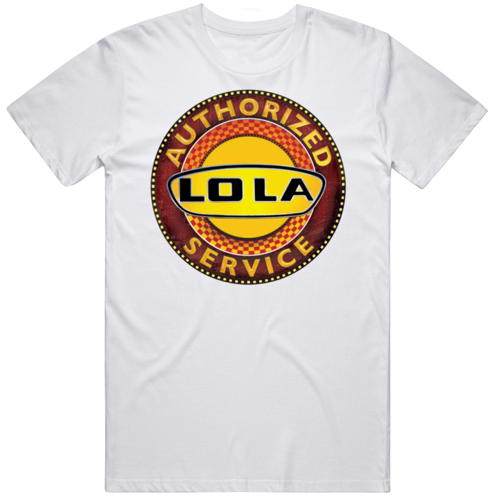 Authorized Lola Service Racing Cars Vintage Gift T Shirt