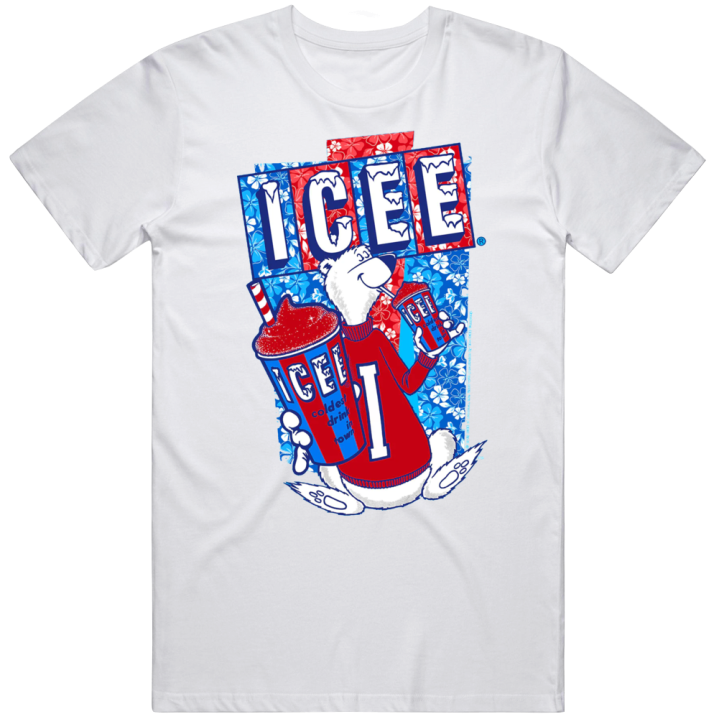 Icee Polar Bear Hawaiian Retro Vintage T Shirt