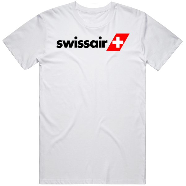 Swissair Airlines Logo Vintage Retro T Shirt