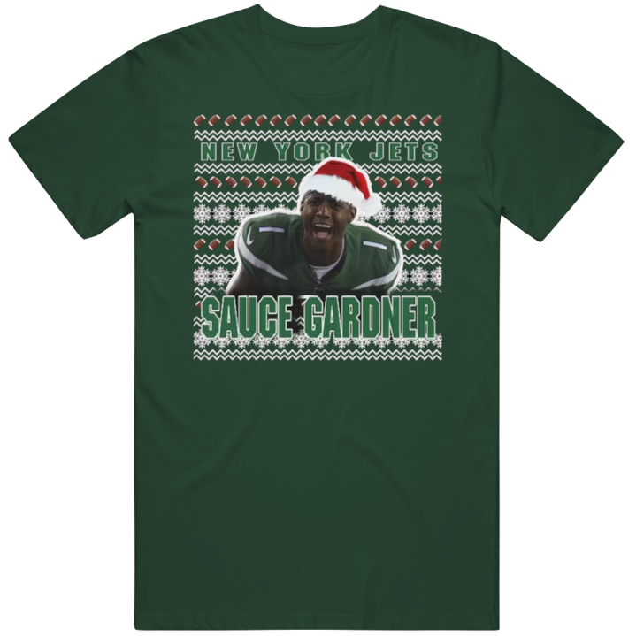 Ahmad Sauce Gardnerugly Christmas Sweater Gift New York Jets T Shirt