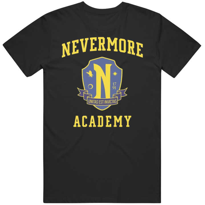 Nevermore Academy Wednesday Edgar Allan Poe T Shirt