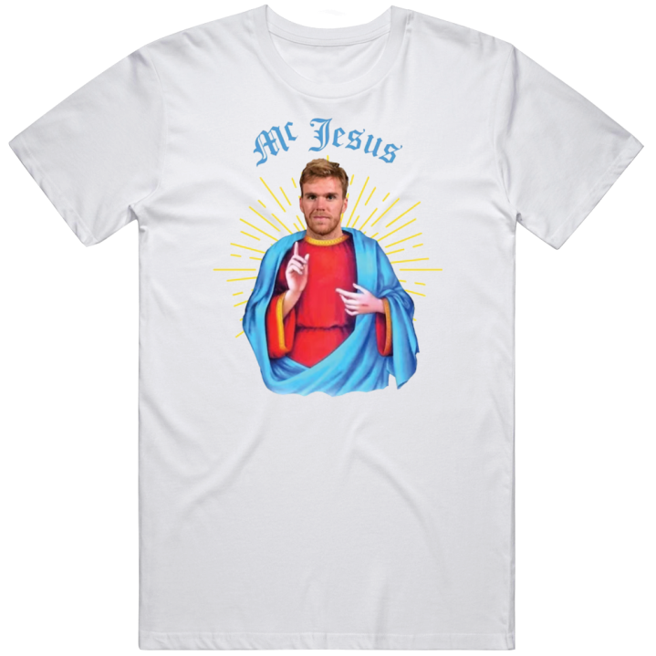 Mcjesus Connor Mcdavid Edmonton Oilers Hockey T Shirt