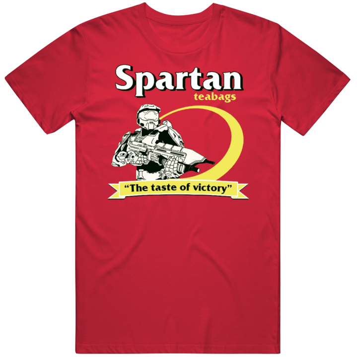 Spartan Teabags Taste Victory Halo Gamer T Shirt