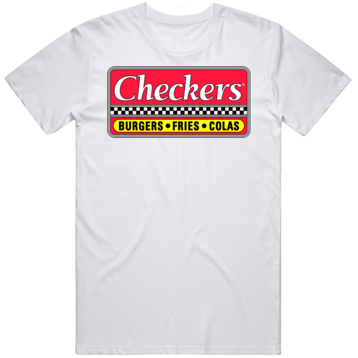 Checkers Burgers Fries Colas Vintage Retro T Shirt