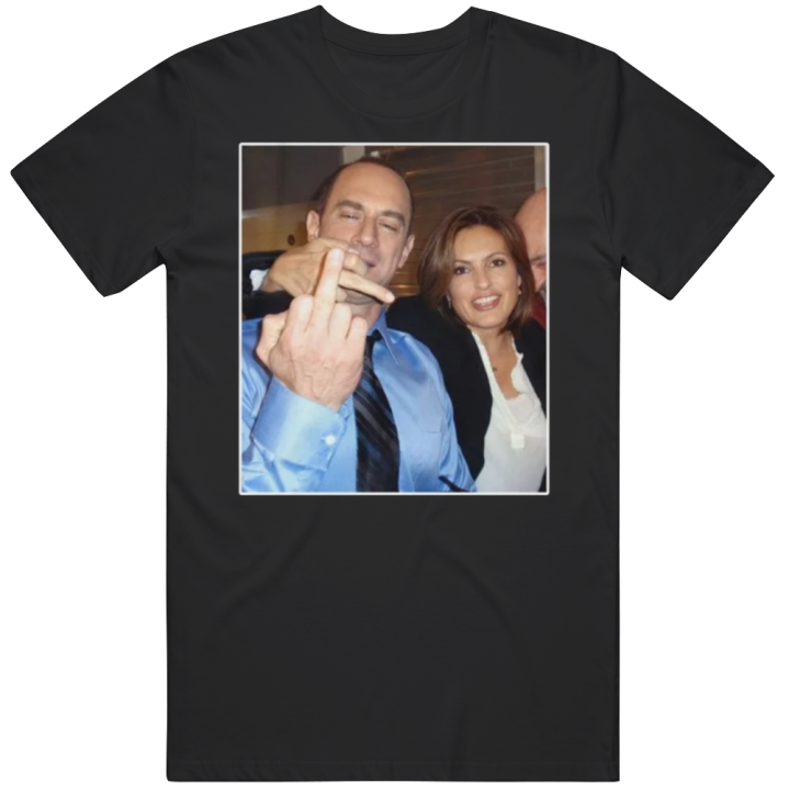 Olivia Benson And Elliot Stabler Middle Finger Law Order T Shirt