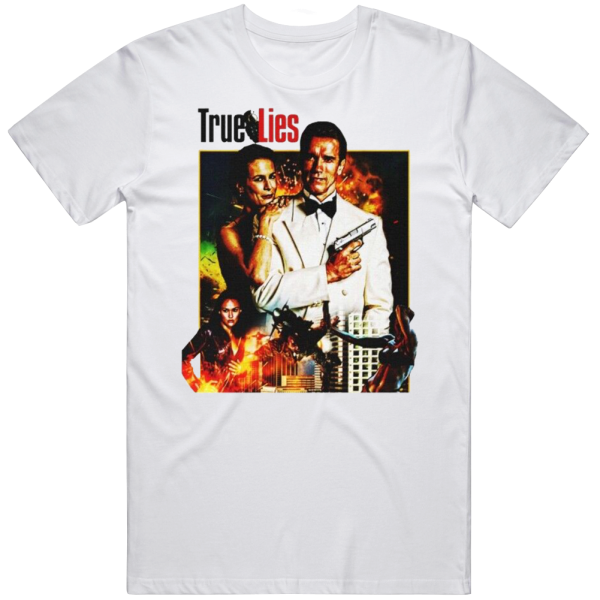 True Lies Shirt Retro Film Tv Movie 80s Vintage Arnold Schwarzenegger