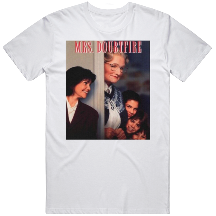 Mrs Doubtfire Movie Vintage Retro T Shirt