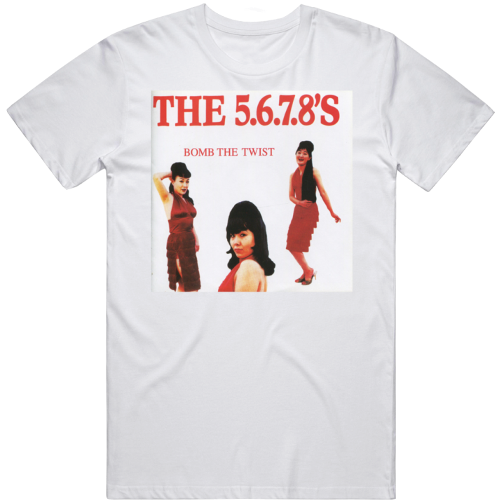 Bomb Twist 5 6 7 8 Japanese Girls Garage Rock Band Vintage T Shirt