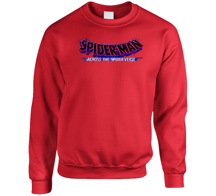 Spiderman Across The Spiderverse Crewneck Crewneck Sweatshirt