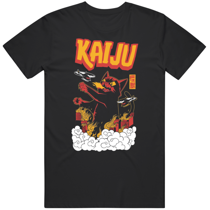 Kaiju Cat Lady Gift T Shirt