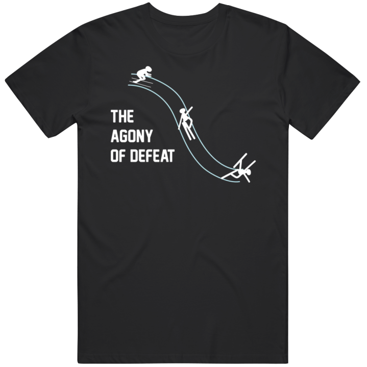 The Agony Of Defeat Skiing Wipeout Sports T Shirt