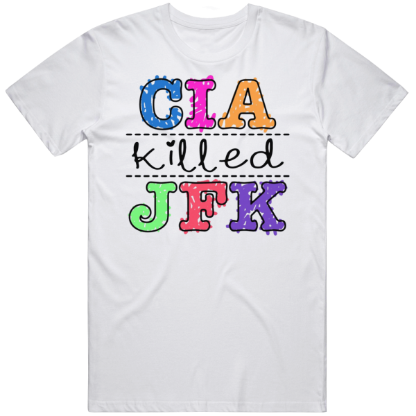 Cia Killed Jfk Colorful Drawing Book T Shirt