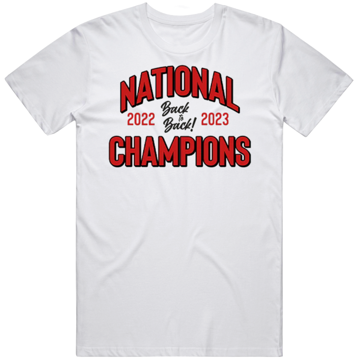 National Champions 2022 2023 Back To Back Georgia Bulldogs T Shirt