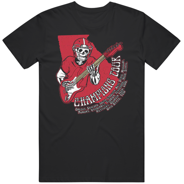 Georgia Bulldogs Championship Tour 2023 Football T Shirt