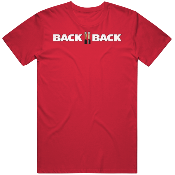 Back To Back Georgia Bulldogs Trophy T Shirt