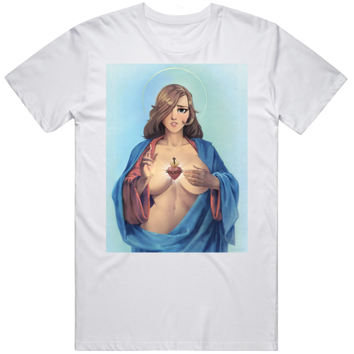 Jesus Christ Holy Cleavage T Shirt