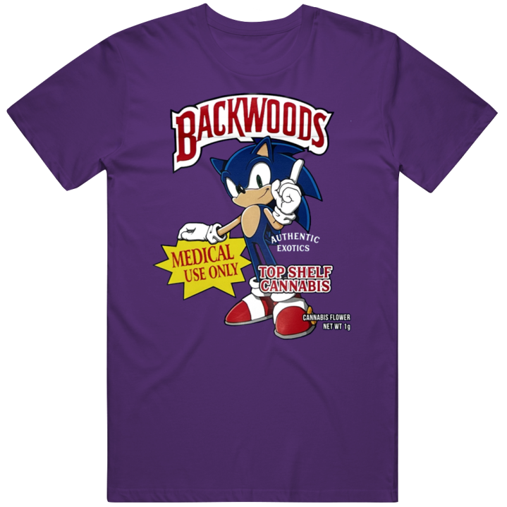 Sonic Hedgehog Backwoods Cannabis T Shirt