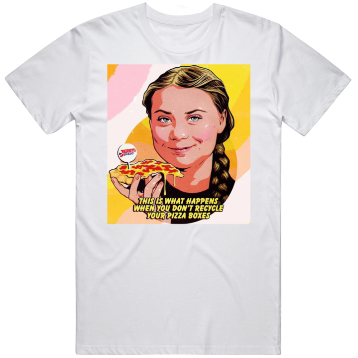 Greta Thunberg Jerry's Pizza Andrew Tate T Shirt