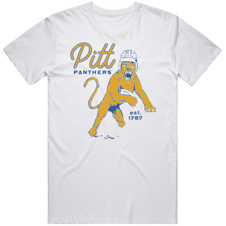 University Of Pittsburgh Panthers Retro Vintage T Shirt