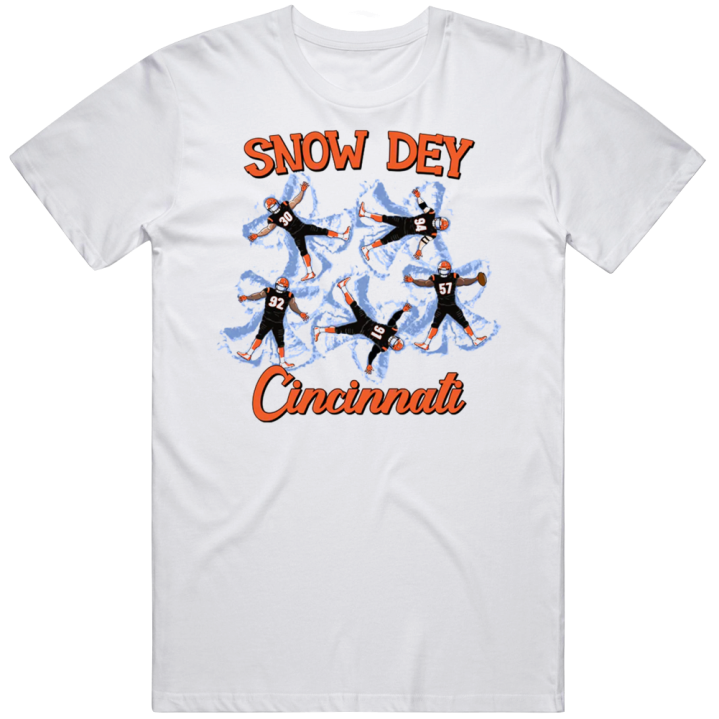 Snow Dey Who Dey Cincinnati Bengals Superbowl Football T Shirt