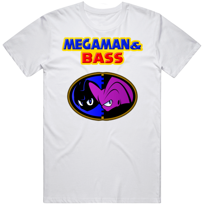 Megaman & Bass Parody Retro Video Game T Shirt