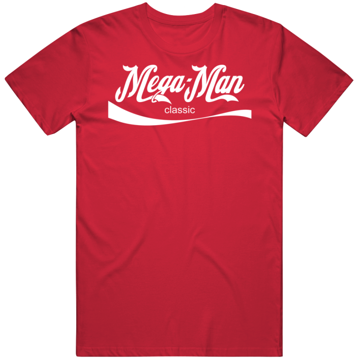 Megaman Coca Cola Classic Parody T Shirt