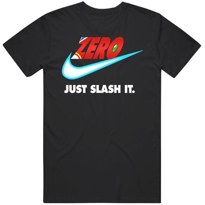 Megaman Zero Just Slash It Nike Parody T Shirt