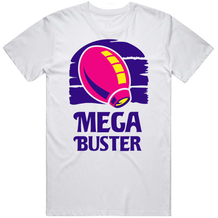 Mega Buster Taco Bell Megaman Parody T Shirt