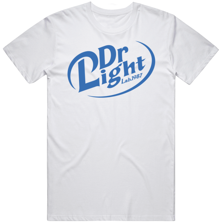 Megaman Rockman Dr Light Dr Pepper Logo Parody T Shirt