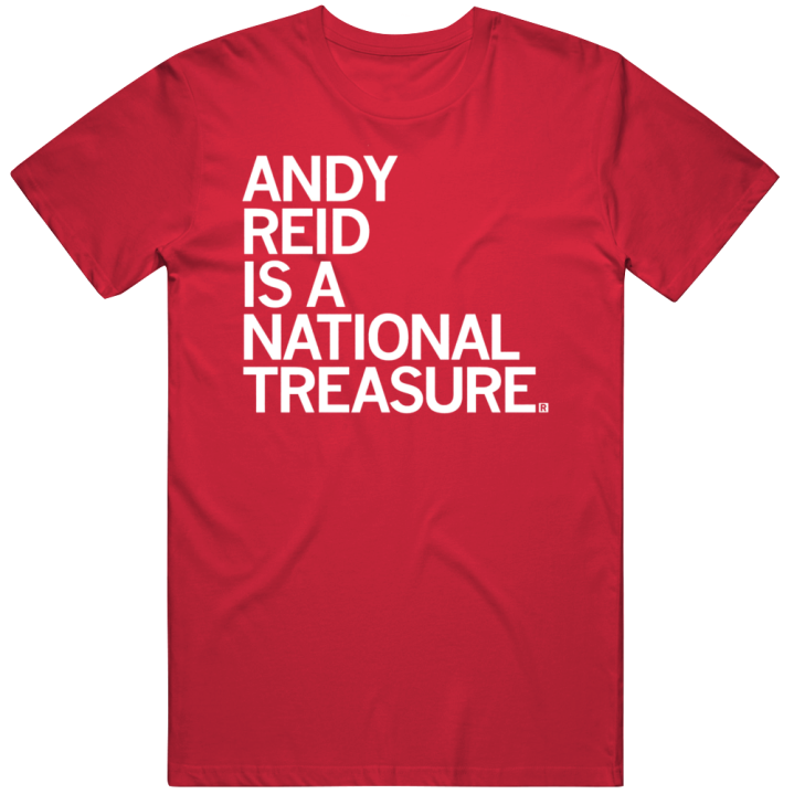 Andy Reid Is A National Treasure Kansas City Chiefs Football T Shirt