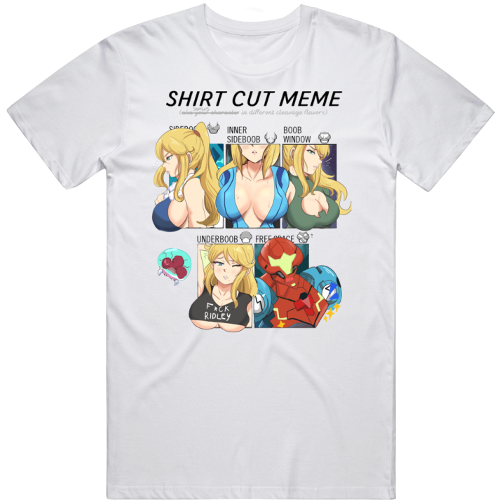 Metroid Samus  Cut Meme T Shirt