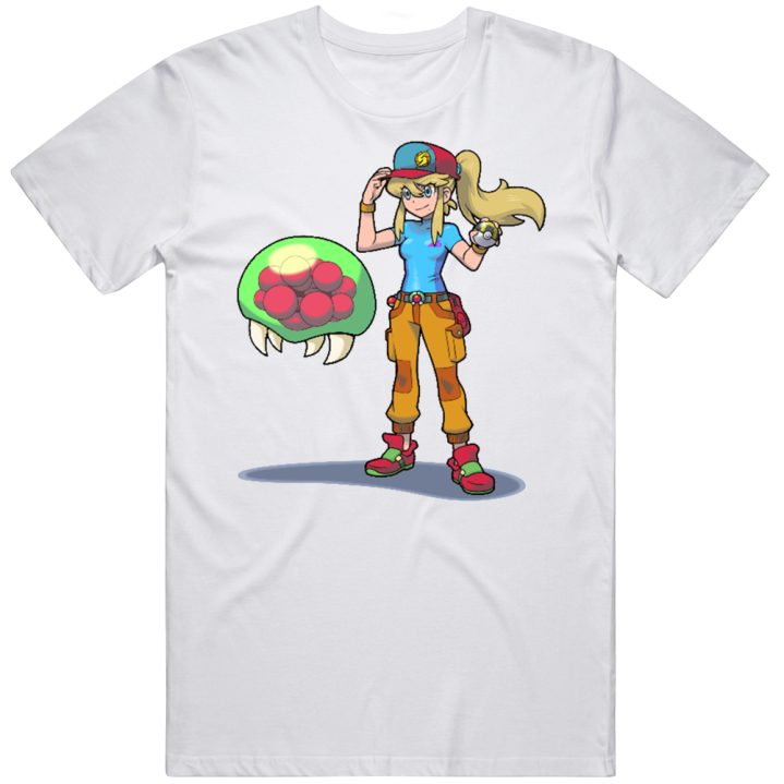 Samus Metroid Pokemon Slime Trainer Parody T Shirt