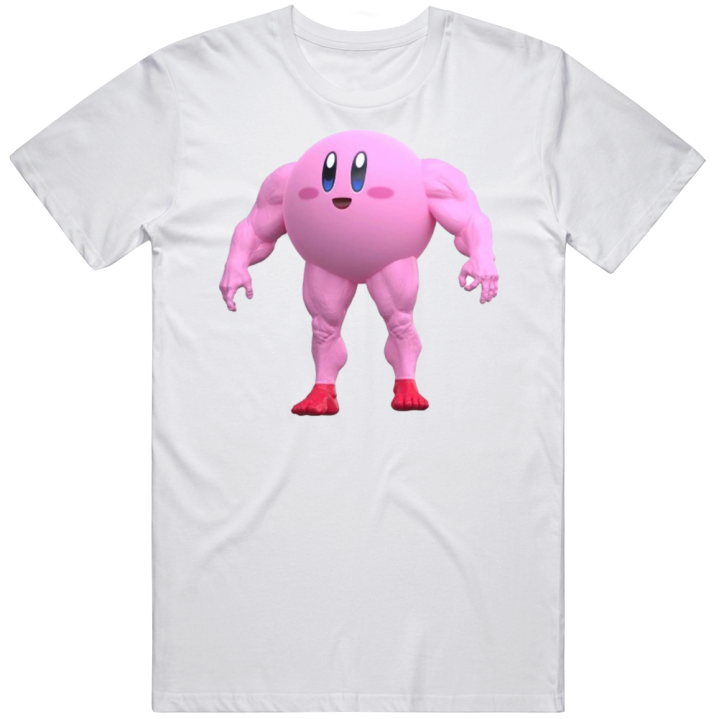 Buff Ripped Kirby Meme T Shirt