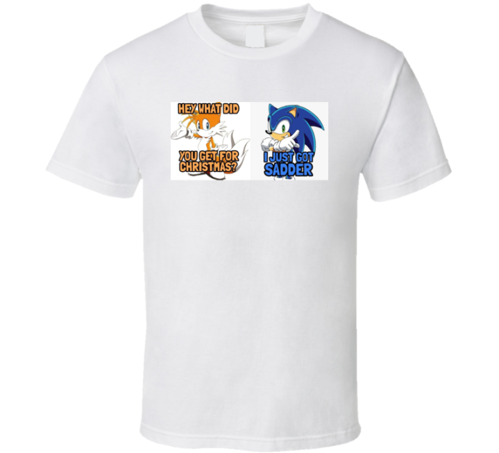 I Just Got Sadder Sonic Christmas Gift Meme T Shirt