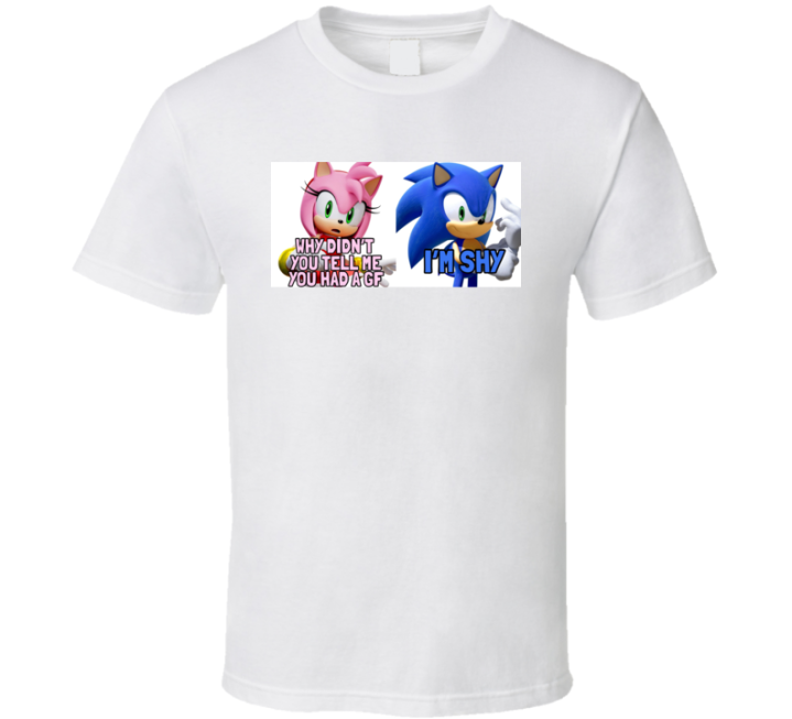 Sonic Meme I'm Shy Girlfriend T Shirt