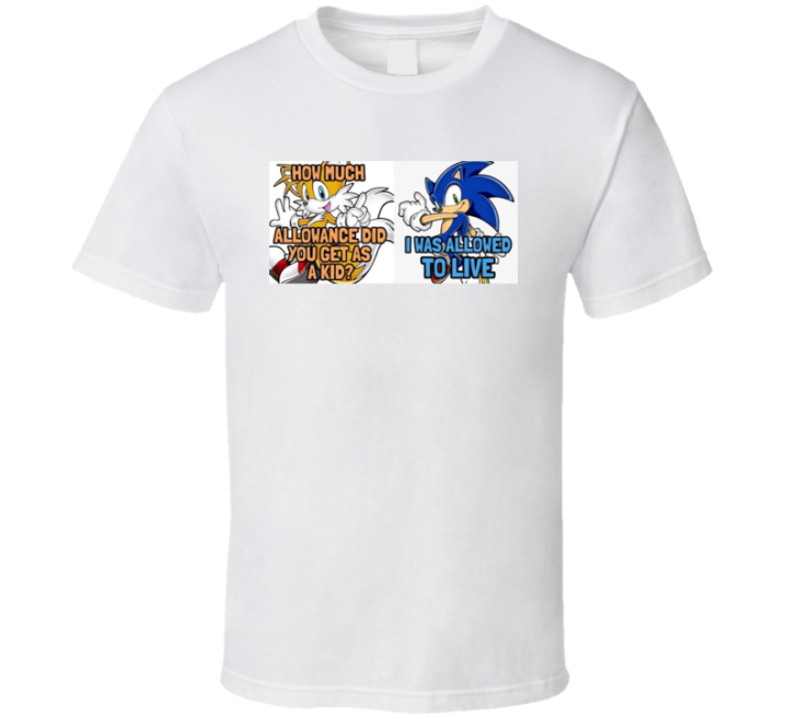 Sonic Meme Allowance Allowed To Live T Shirt