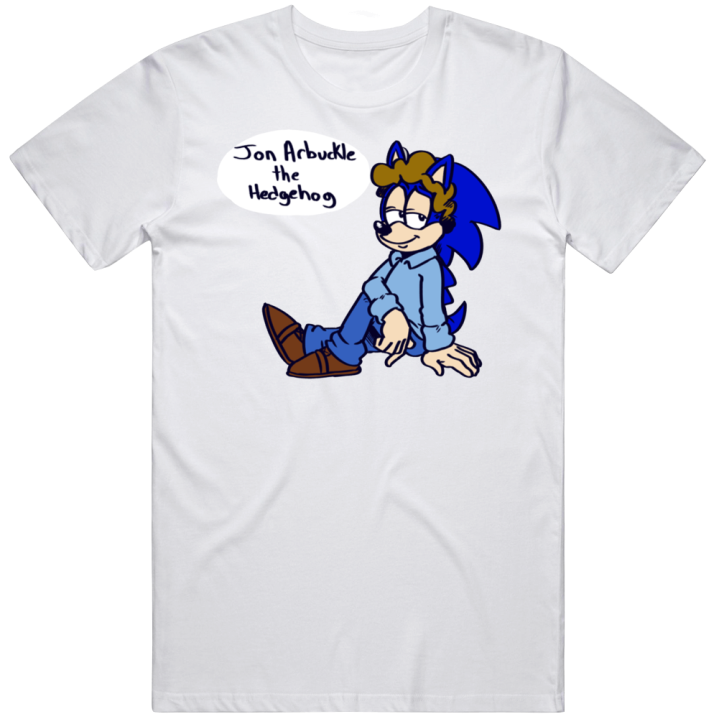 Jon Arbuckle Hedgehog Sonic Garfield Meme T Shirt