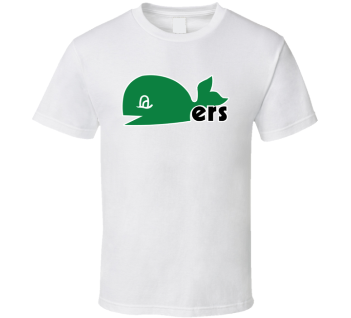 Hartford Whalers Old School Retro Logo T Shirt