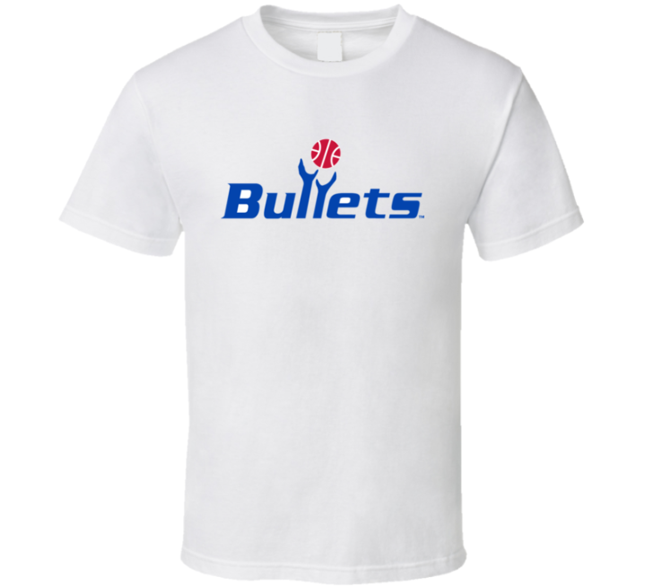 Washington Bullets Old School Basketball Logo T Shirt