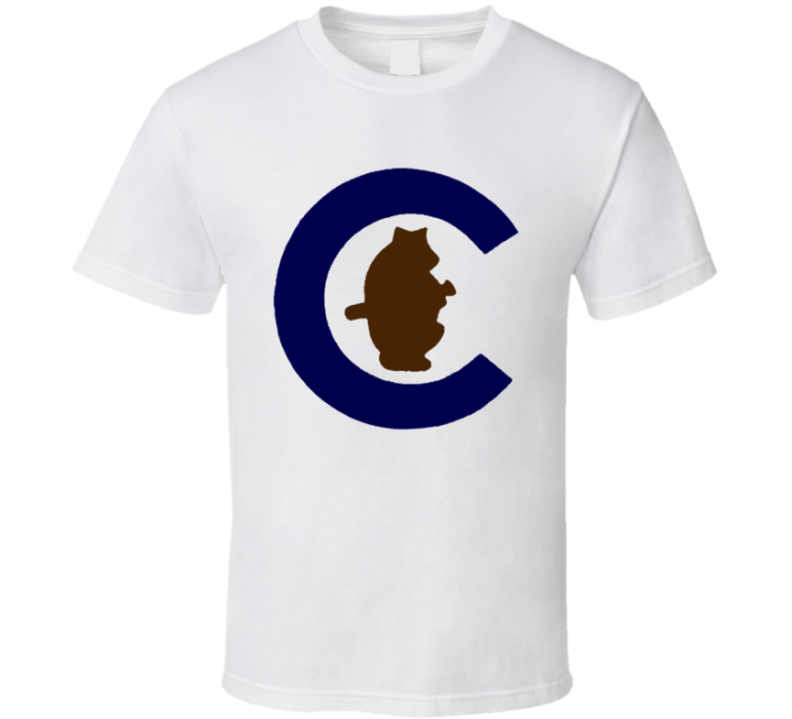 Chicago Cubs Cubbies Old School Retro Logo T Shirt