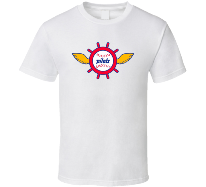 Seattle Pilots Old School Baseball Logo T Shirt