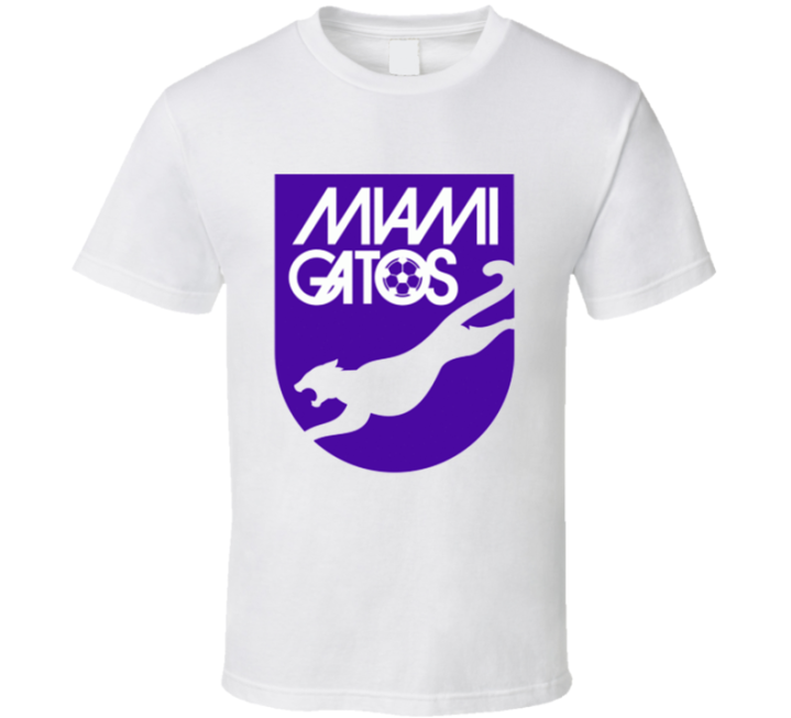 Miami Gatos Old School Retro Logo T Shirt