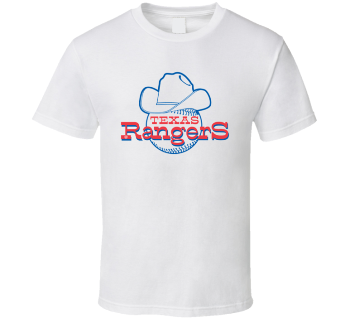 Texas Rangers Old School Baseball Logo T Shirt