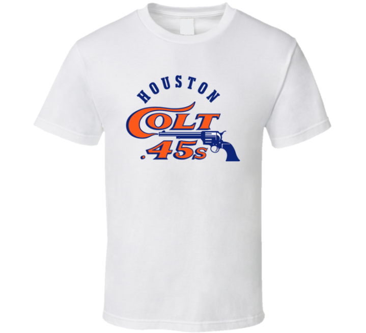 Houston Texas Colt 45 Old School Logo T Shirt