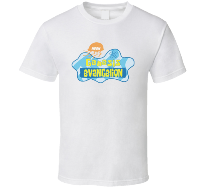 Neon Genesis Evangelion Spongebob T Shirt