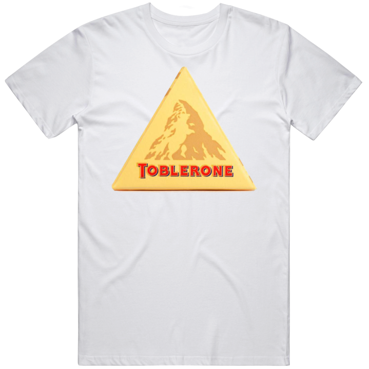 Toblerone Chocolate Matterhorn Mountain Logo T Shirt