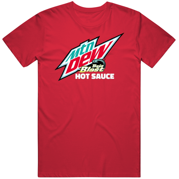 Mountain Dew Baja Blast Hot Sauce T Shirt