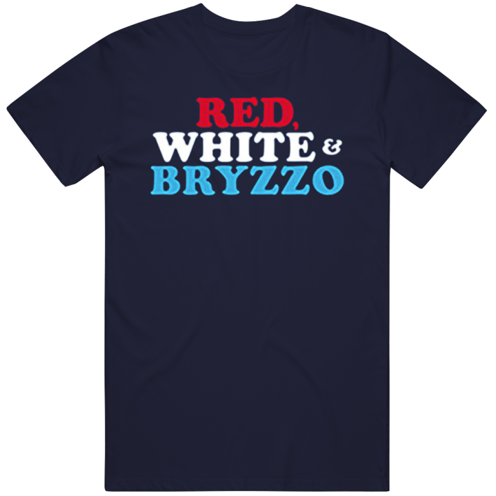 Red White Bryzzo Anthony Rizzo Chicago Cubs T Shirt